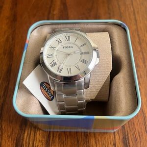 Fossil silver watch